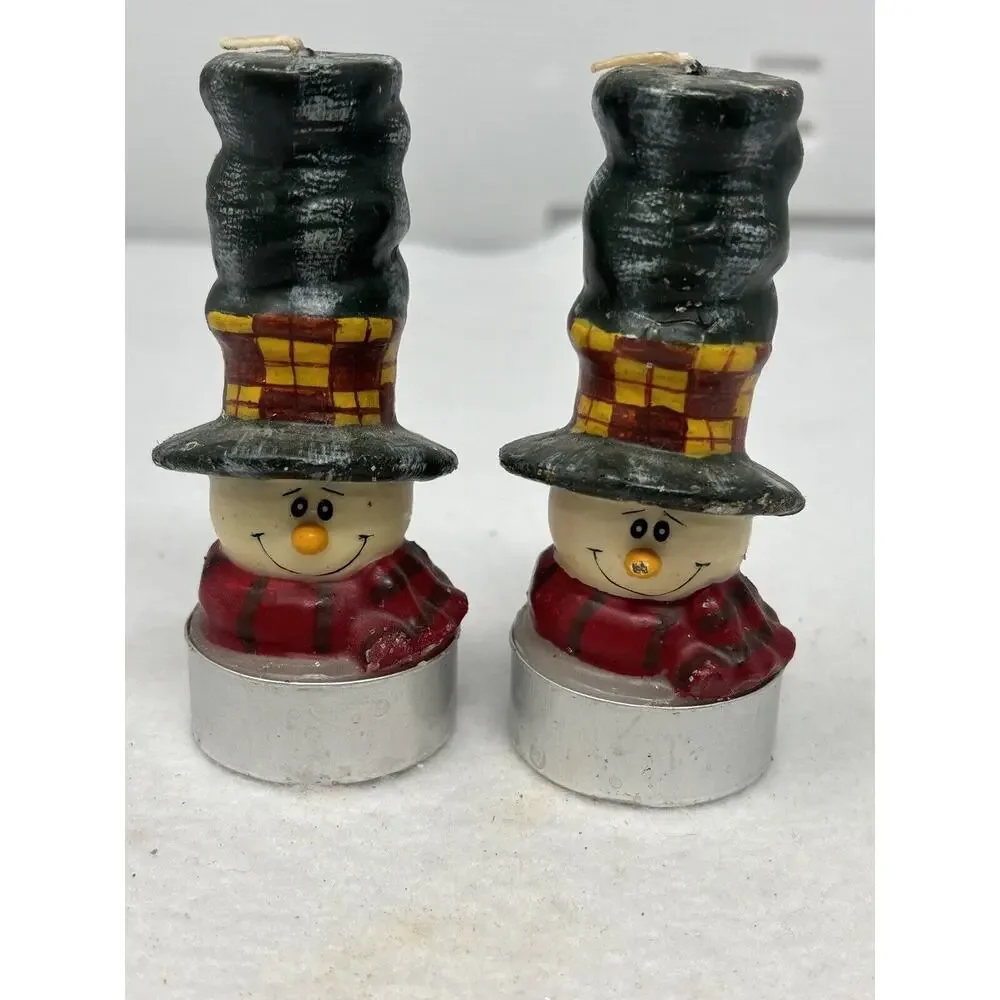 Snowman Tea‎ Light Candles Winter Christmas 4